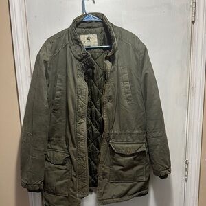 Green Military Field Coat with Quilted Lining men’s xl